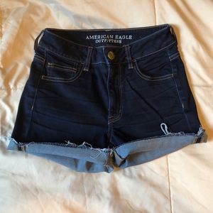 Dark Denim Shorts